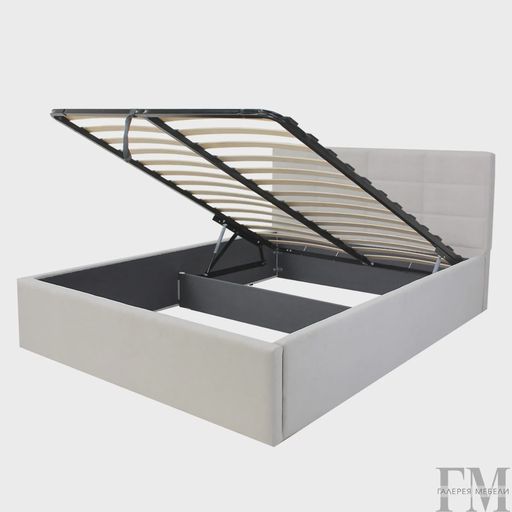 Кровать с подъемным механизмом «Классик», молочная